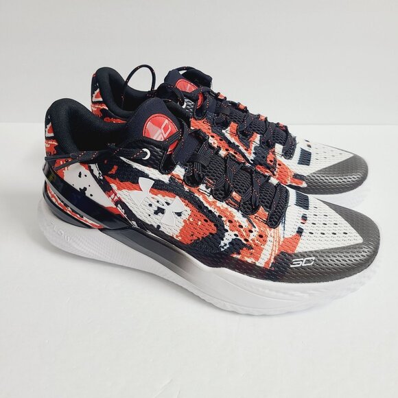 NEW Under Armour Curry 2 Low Flotro Shoes 3027050-100 Size 11.5 Black Red main image 5